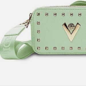 Valentino Orlandi NWT MINT Green Double Zip Bag $159 RETAIL